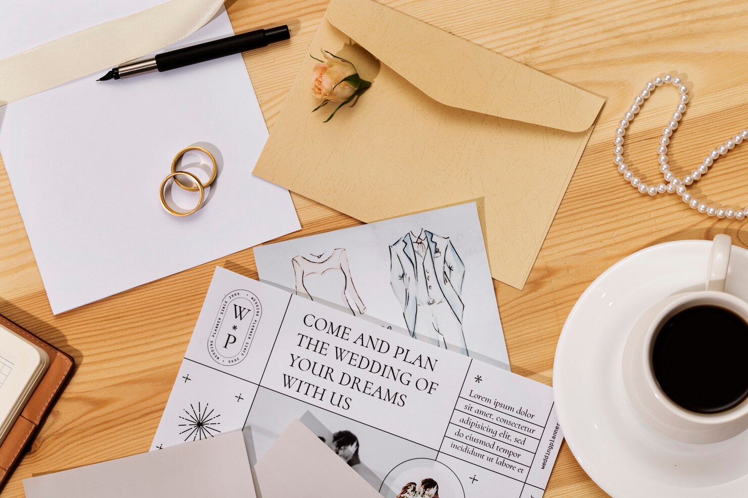 Wedding stationery design process